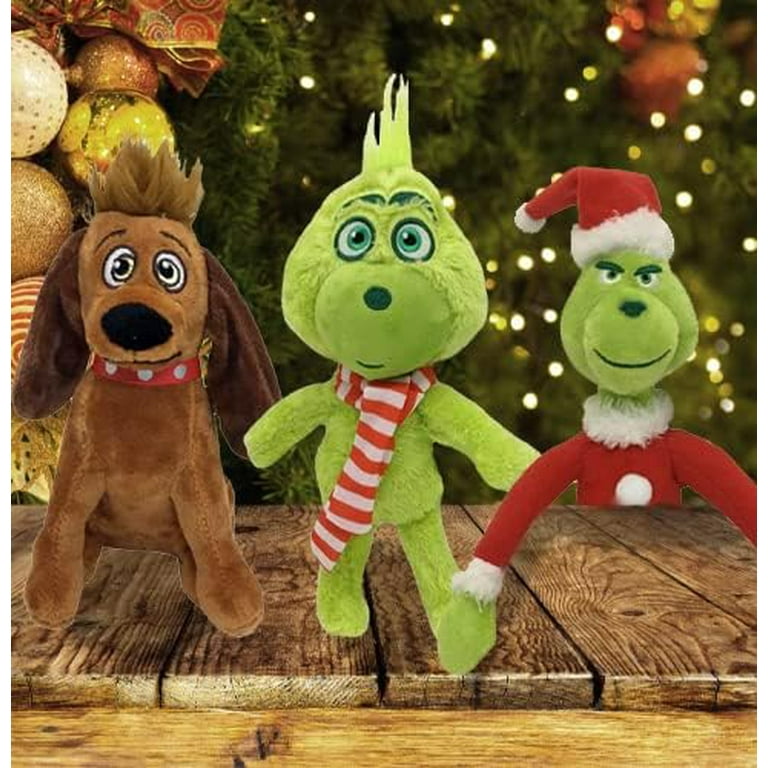 32CM Grinch Plush Toy Christmas Decoration Kids Gift 