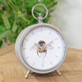 thumbnail image 2 of Hestia Bee Mantel Clock Metal Case, 2 of 3