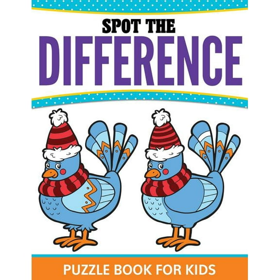Spot The Difference Puzzle Book For Kids, (Paperback)