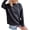 Dark Gray, variant on Plus Size off Shoulder Knit Sweaters for Women Long Sleeve Pullover Sweater Tops Solid Color Casual Blouse