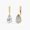 Yellow Gold, variant on 14K Yellow Gold Pear Diamond Earring Jackets, Solitaire Lab Diamond Jacket, IGI Certified 1–4 CTW
