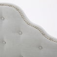 thumbnail image 3 of GDF Studio Gaius Contemporary Fabric Tufted Twin Headboard with Nailhead Trim, Ivory, 3 of 9