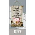 thumbnail image 4 of Angels Don't Always Have Wings Sometimes They Have Whiskers Wooden Hanging Sign Pig Vintage Sign Inspirational Rustic Wooden Decor for Home Room Kitchen 6x12 Inches, 4 of 6