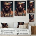 Designart Fashion Muscular Man With Sun Glasses VIII Canvas Wall Art