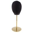 thumbnail image 1 of MERIGLARE Suede Cork Mannequin Head Hat Rack Holder Display Stand Black, 1 of 9