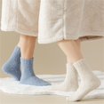 thumbnail image 2 of Women's 3-Pack Anti-Slip Fuzzy Grip Socks for Cozy Indoor Comfort - Gray, 2 of 3