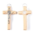 thumbnail image 4 of Whoamigo Handmade Wood Cross, Jesus Crucifix Wall Decoration for Religious Jewelry Pendant Making, Prayer Hand Holding, 4 of 12