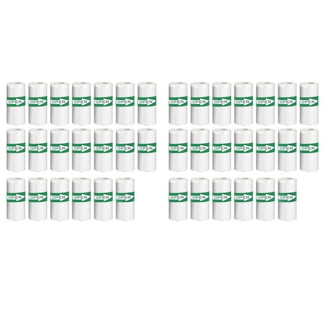 LOVEVER 40PCS Mini Printer Paper Thermal Sticker Paper Self-Adhesive Mini Paper Notes Black on White 5.7x2.5cm