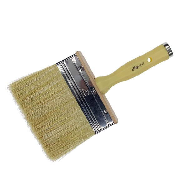 Magimate Deck Brush For Applying Stain, 5-Inch Paint Brush, Medium Size For Quick Decking, Fence, Walls And Furniture Paint Application, Handle Threaded For Extension Use