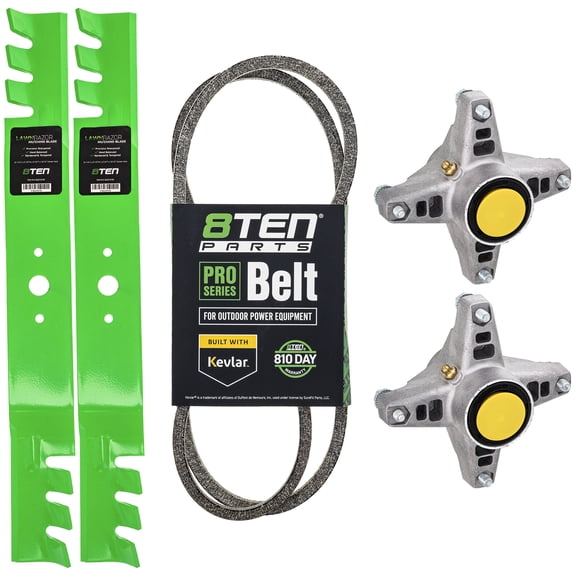 8TEN Blade Spindle Belt Kit for MTD Cub Cadet GT2542 42 inch 759-04081 918-3129C MK1005619