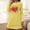 Yellow2, variant on RKSTN Women's Sleepwear Nightgown Valentine's Day Heart Print Long Sleeve Crew Neck Color Block Loungewear Spring Nightdress