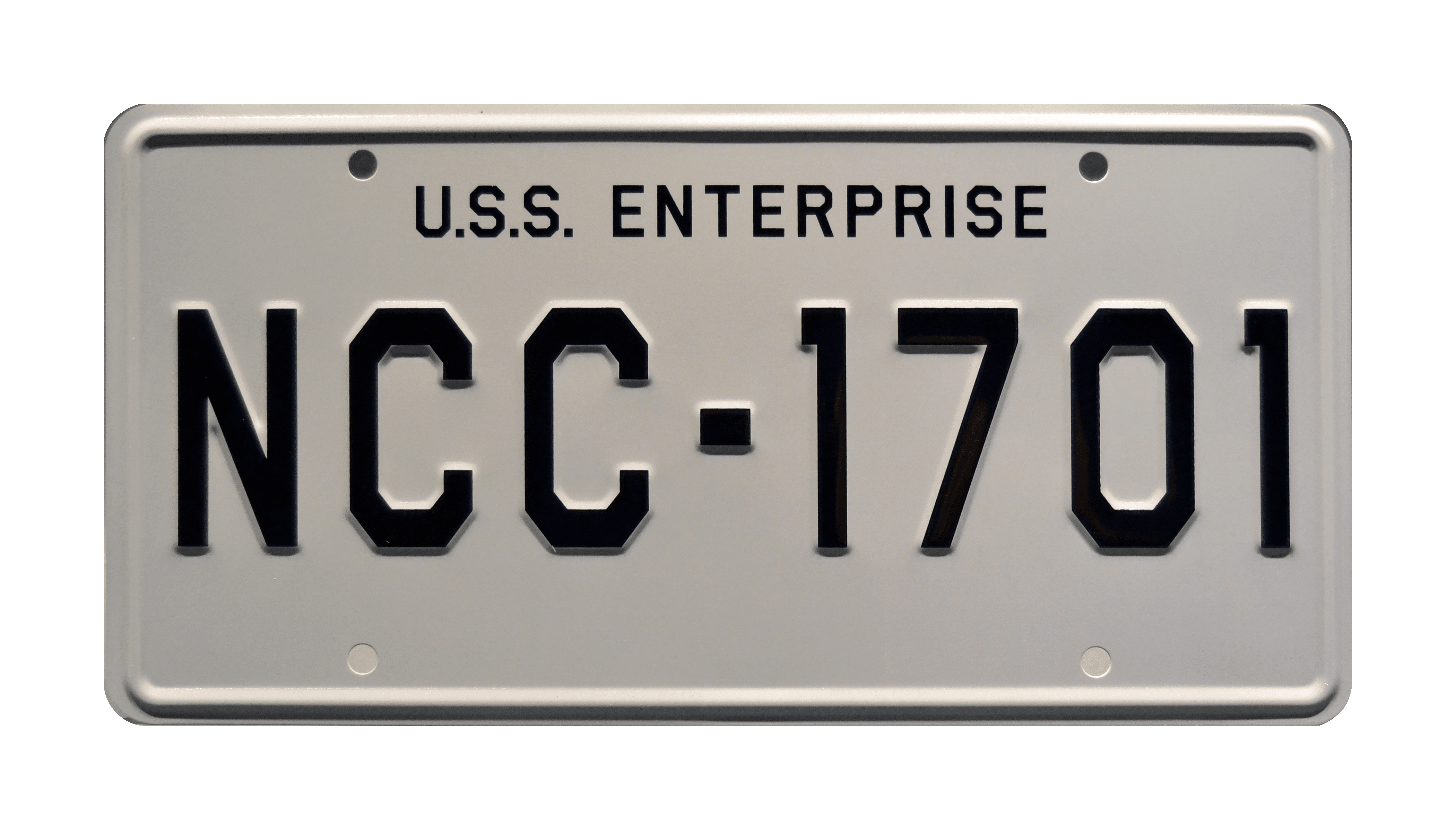 NCC-1701 USS Enterprise Celebrity Machines Star Trek Metal Stamped Vanity License Plate