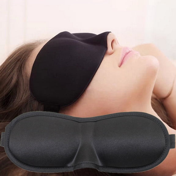 Fufafayo under $5 1Pcs Sleep Eye Mask, Sleep Mask, 3D Contoured Eye Mask for Sleeping, Light Blocking Blindfold with Memory Foam, Adjustable Strap, for Travel, Nap, Meditation, Night Shift, Bedroom