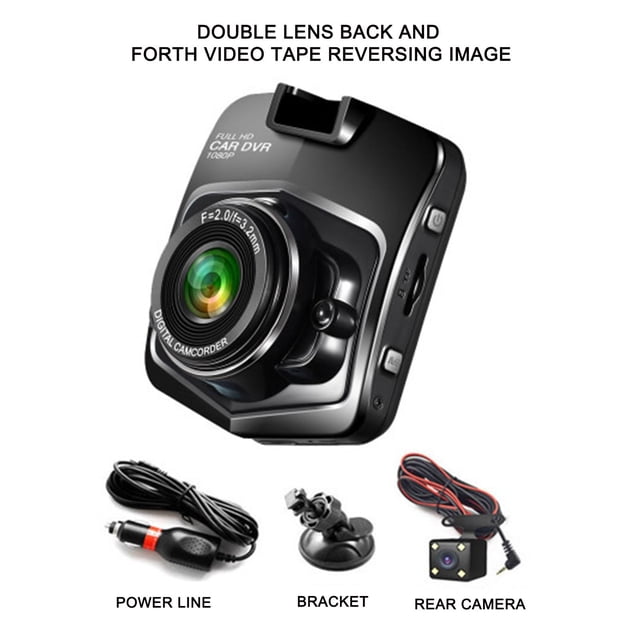 Dash Cam Front and Rear,Dashcam 2.4 Inch Car Camera Hd 1080P Portable Mini Dvr Recorder Dash Cam Loop Recording Night Vision,Dash Camera for Cars,Dash Cam Front
