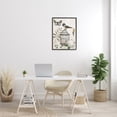 thumbnail image 2 of Stupell Industries Botanical Bird Cage Vintage Words Butterfly Motif Graphic Art Black Framed Art Print Wall Art, Design by Nan, 2 of 5