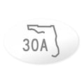thumbnail image 1 of CafePress - 30A Florida Coast - Sticker (Oval), 1 of 1