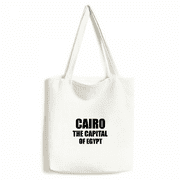 Cairo The Capital Of Egypt Tote Canvas Bag Shopping Satchel Casual Handbag