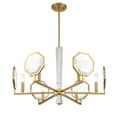 thumbnail image 4 of Leighton 6-Light Chandelier in Warm Brass, 4 of 6