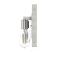 thumbnail image 4 of Hunter - Woodburn 2-light Brushed Nickel, Medium Size Vanity Light, Dimmable, for Bedrooms, Kitchens, Dining, Living Rooms - 19861, 4 of 6