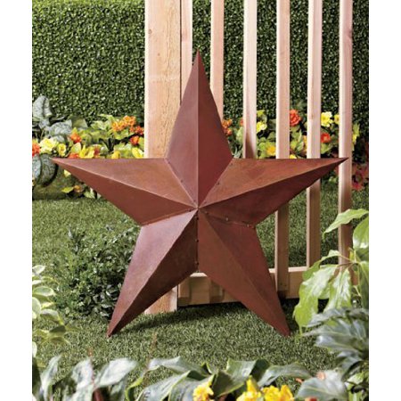- Large Vintage Rustic Metal Country Barn Star