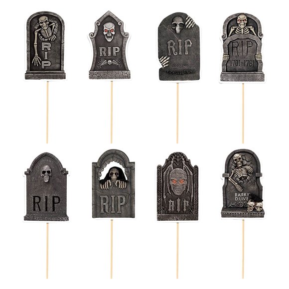 8 Pcs Halloween Cupcake Toppers Cupcake Picks Cake Topper Cake Picks Scary Halloween Cupcake Decoration For Halloween