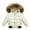 Beige, variant on KAUOD Toddler Leather Parka Coats Winter Padded Waterproof Puffer Jackets Kids Boys Quilted Insulated down Outwear Clothes