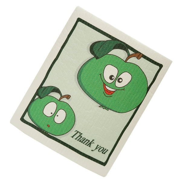 Naiovety Paño de limpieza de cocina Herramientas de cocina Paños absorbentes reutilizables para platos Suministros de limpieza para el hogar Manzana