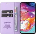 thumbnail image 2 of Case for Samsung Galaxy A70 PU Leather Wallet Case Cover,Samsung Galaxy A70 Flip Folio Case with Card Holders,Magnetic Phone Case Compatible with Samsung Galaxy A70,Light Purple, 2 of 13