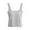 Y074 Gray, variant on Ichuanyi Women's Round Neck Padded Camisole, Sleeveless Built-in Bra Tank Top, Solid Color Supportive Cami Blouse, Comfortable Shapewear Top, White, M