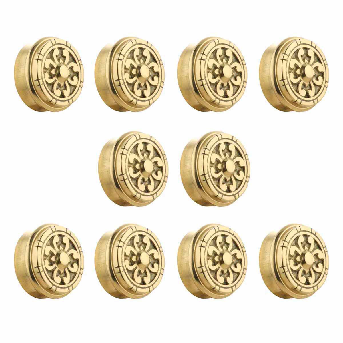 RSF Brass Decorative End P 2 Fits 2 inch Polished Solid Brass Fits 2 in 
