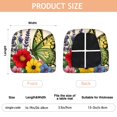 thumbnail image 3 of Pioneer Flower and Butterfly Seat Covers for Dining Room Chairs Set Of 4,Stretch Printed Washable Chair Seat Cover with Elastic Ties and Button,Removable Waterproof Couch Cushion Covers, 3 of 6