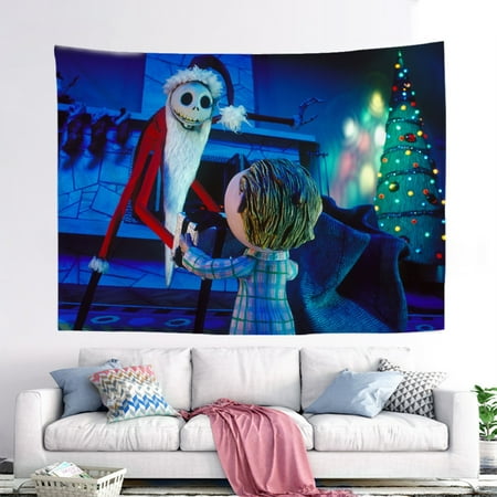 

The Nightmare Before Christmas-Tapestry Funny Background for Birthday Souvenir Gifts 39.37x29.52inch/100x75cm