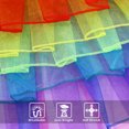 thumbnail image 2 of Senikei Rainbow Layered Organza Tutu Skirt with Adjustable Tie, 2 of 6