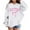 White, variant on Tiijoy Toddler Girls Hoodie Letter Bow Print Loose Hooded Sweatshirt for Kids, Sizes 3-4T