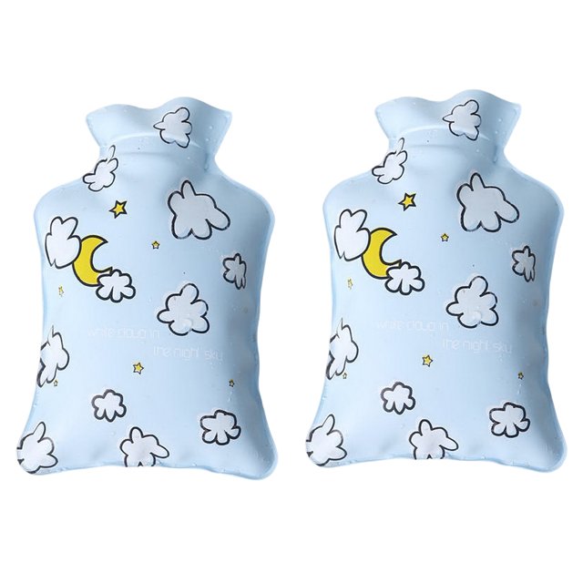 CSChome Hot Water Bottle Hot Water Bottle with Thickened Inner: High-Density PVC Bottle with Good Sealing, Reliable Heat Retention