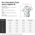 thumbnail image 5 of Lsque Cartoon House Car print Men's Cuban Collar Short Sleeve Shirt Summer Beachwear Casual Button Down Fashionable Vacation Leisure Shirt-Large, 5 of 7
