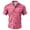 Q9-Pink, variant on Havenx Valentines Day Dress Shirt for Men Button Up Love Heart Print Outfits Short Sleeve Lapel Tees Slim Fit Lightweight Valentines Day Heart Clothes,Red XL