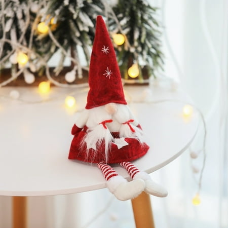 Christmas Decorations Faceless Doll Girl Dolls Window Decorations