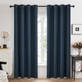 thumbnail image 2 of Deconovo Total Blackout Curtains, Lightweight Drapes for Living Room, Navy Blue, 52 x 54 inch, 2 Panels, 2 of 8