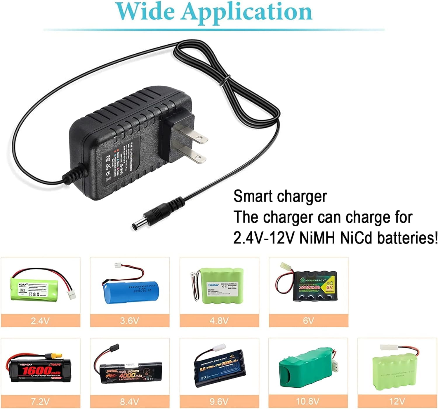 OTOTEC Cabo Carregador De Bateria NiMH/NiCd De 8,4 V Com