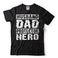 thumbnail image 2 of Husband Dad Protector Hero Shirt Father's Day Dad Tshirt Father Birthday Gift Shirt For Men (Small Grey), 2 of 6