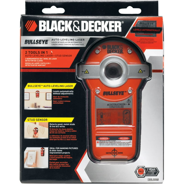 Black & Decker BullsEye Auto-Leveling Laser w/ Stud Sensor BDL190S