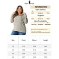 thumbnail image 6 of DARING DIVA Women's Plus Size Fashion Hoodie Lightweight Drawstring Sweatshirts 4X Khaki, 6 of 6