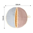 thumbnail image 5 of Round Fan Appearance Pet Nest Warm Cats Nest Mattress for Winter – Anti-Slip Bottom Hideout, 5 of 8