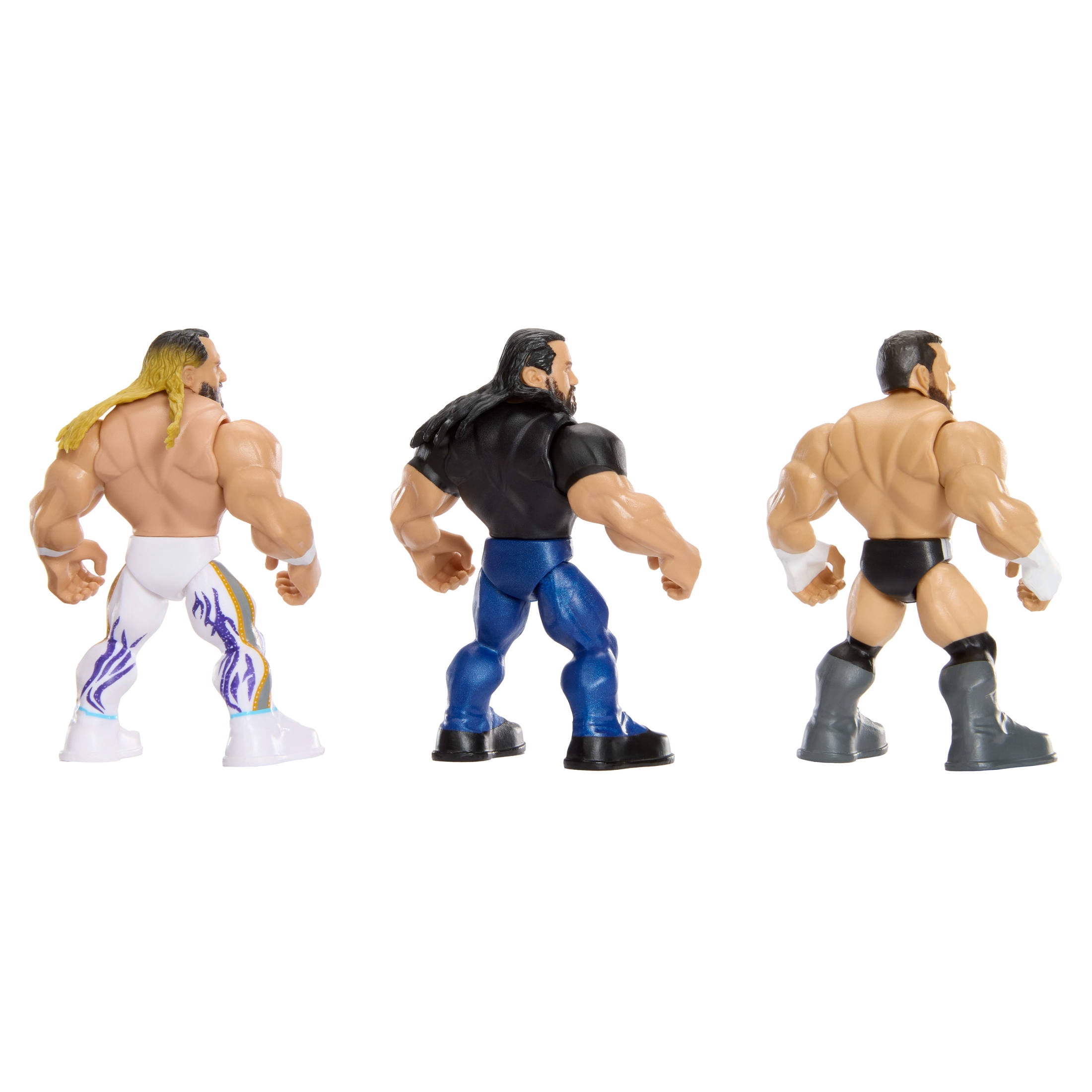 WWE Knuckle Crunchers WrestleMania Set with 3 Action Figures, Launcher & 4 Accessories