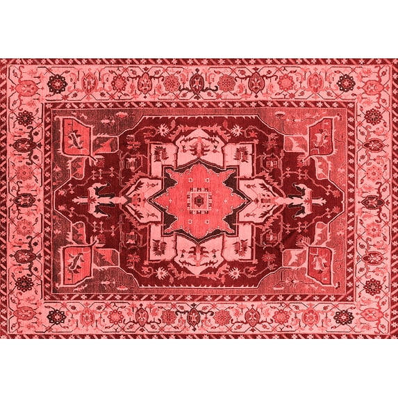 Ahgly Company Indoor Rectangle Persian Red Traditional Area Rugs, 2' x 3'