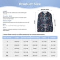 thumbnail image 5 of Cauagu Colorful Flowers Print Sun Protection Jacket for Teen,Full-Zipper Long Sleeve Sun Shirts with Pockets UV Hoodie Shirts Outdoor Athletic Jacket-XX-Large, 5 of 7