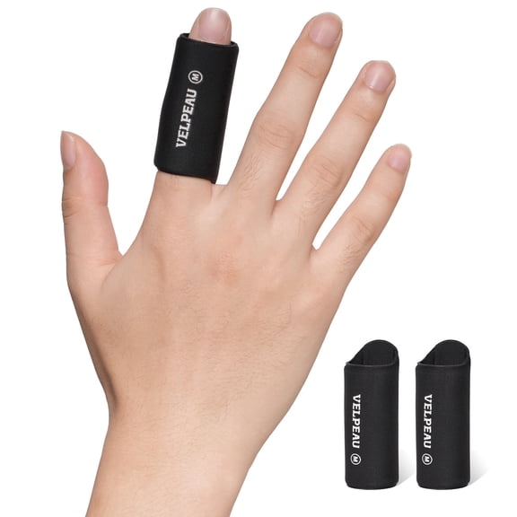 Velpeau Finger Splint 2 Pcs,Universal Finger Straightener,Broken and Trigger Finger Splints - Finger Brace for Arthritis pain and Support - Sprain Relief for Middle, Index, Ring, Pinky Fingers (M)