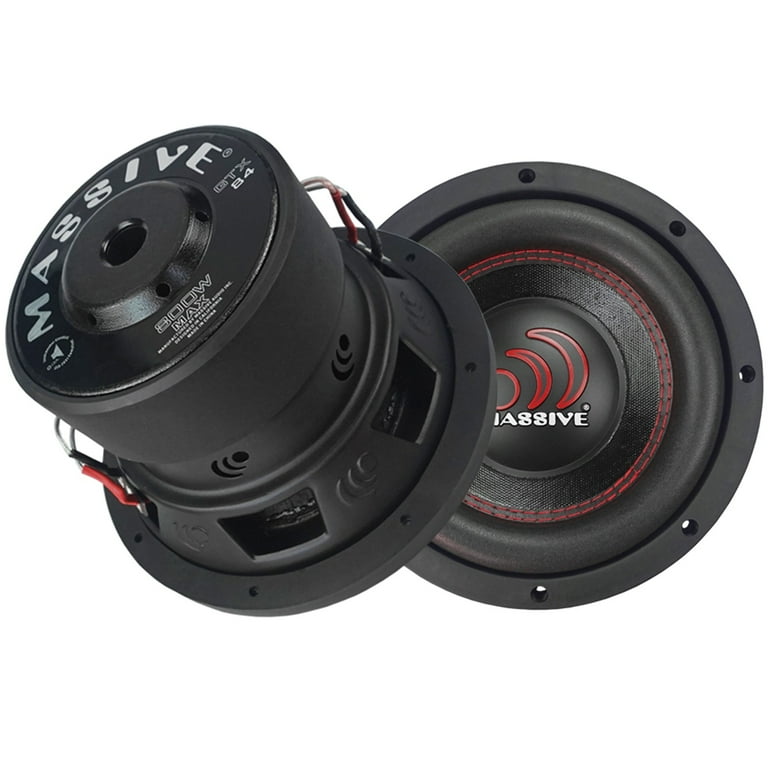 Massive Audio GTX 84 Series 8-Inch 400-Watt-RMS Dual 4-Ohm