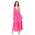 thumbnail image 5 of Maxi vestido doble tirante Roman Fashion /Juvenil, 14059 (Fiusha) fucsia G, 5 of 5